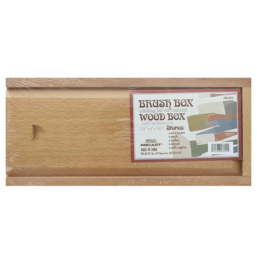 ProArt, Tools & Gadgets, Wood, Art & School, 1.25"x4"x10.5", Brush Box, 1956
